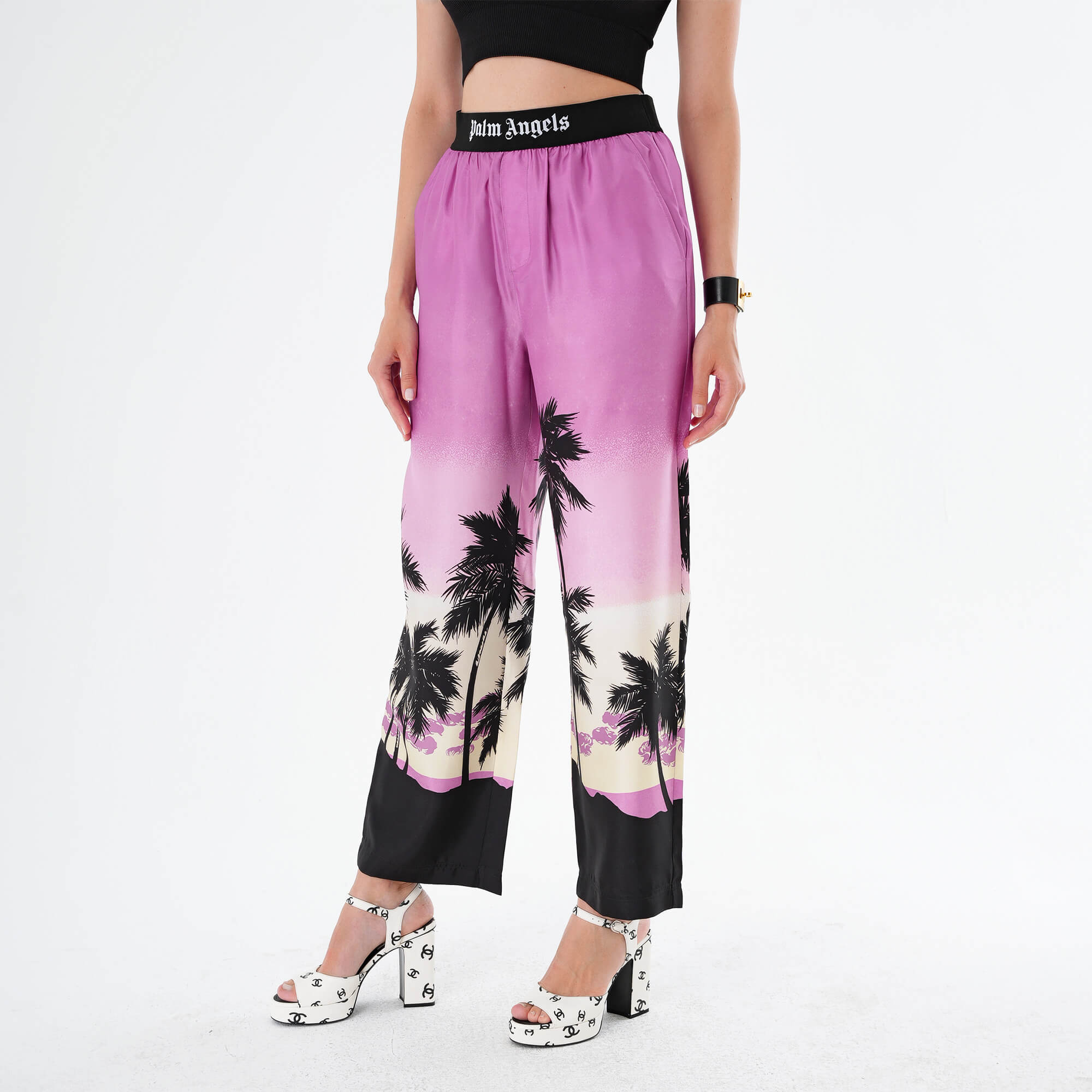 Palm Angels - Multicolor Sunset Print Pants IT42